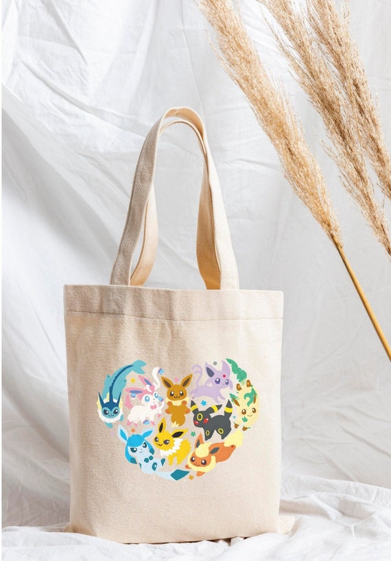 Anime Tote Bag, Cotton Canvas Tote Bag, Gift for Her, Two Handled Bag, Funny Toe Bag, Cool Gift Bag, Anime Inspired Bag, Aesthetic Tote Bag