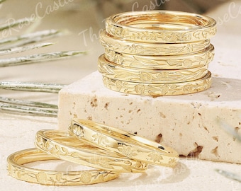 Birth Flower Engraving Service – Add Personalization to Your Ring (Service Only, Not a Ring), Mother's Day Jewelry
