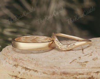 Anello Di Fidanzamento Con Aureola Rotonda Con Diamanti Sale E Pepe, Set Di Fedi Nuziali, Anello Nuziale Con Aureola Rotonda Con Diamanti In Oro Massiccio, Sale E Pepe - Foto 2