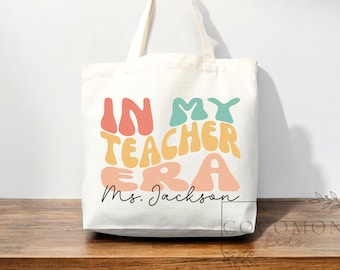 Personalized Teacher Tote Bag: Custom Teacher Appreciation Gift