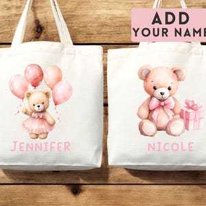 Sac fourre-tout personnalisé pour enfant avec nom personnalisé Sac fourre-tout personnalisé pour femme, cadeau prénom personnalisé pour elle, sac pour enfant, cartable pour enfant