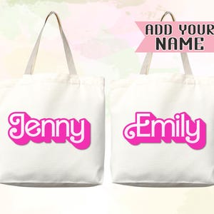 Sac fourre-tout personnalisé avec prénom Sac fourre-tout personnalisé avec prénom personnalisé Sac shopping femme Cadeau prénom personnalisé pour elle Sac enfant Cartable pour enfant