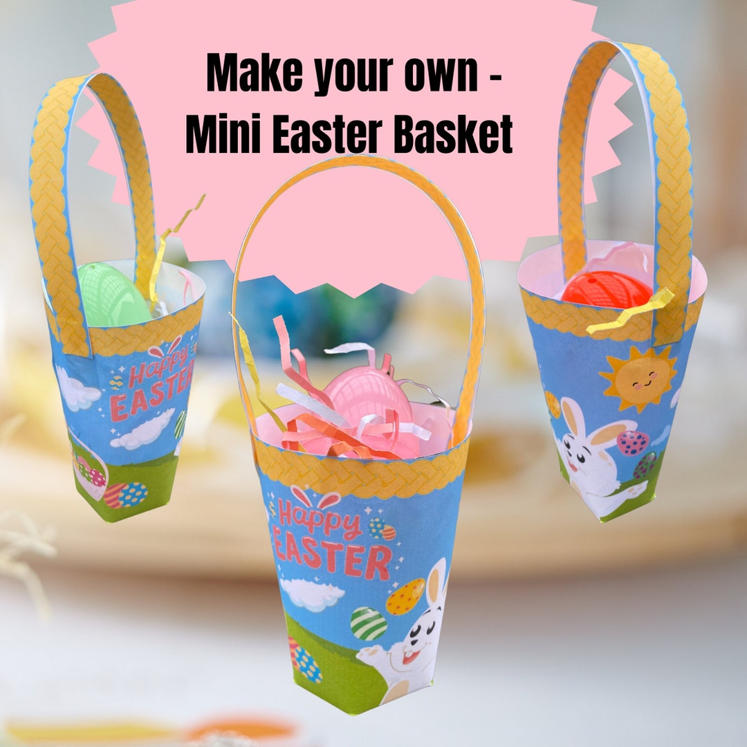 Easter Basket Paper Template Printable Etsy Easter Basket Paper Template Printable Etsy