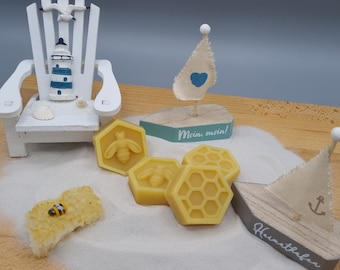 Nordsee Frisch honey soap from our own beekeeping – mild and pure – with olive oil