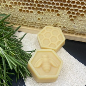 Rosemary honey soap from our own beekeeping mild and pure with olive oil image 3