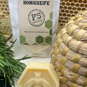 Rosemary honey soap from our own beekeeping mild and pure with olive oil image 6