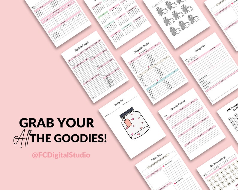 Editable 2024 Budget Planner Printable Financial Organizer Etsy