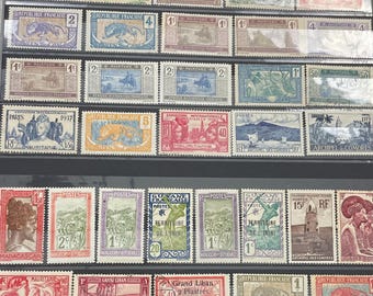 フランスと植民地の切手、1920 年から 1940 年 - Etsy 日本