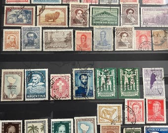 アルゼンチンのヴィンテージ古い切手セット アンティーク コレクターズ
