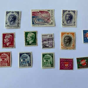 Stamps. Monako