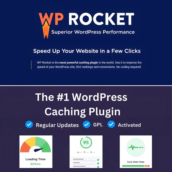 WP Rocket Plugin v. 3.15.10 for WordPress Boost Your Website Speed No 1 Caching Plugin Website Optimization Lifetime Updates Latest GPL