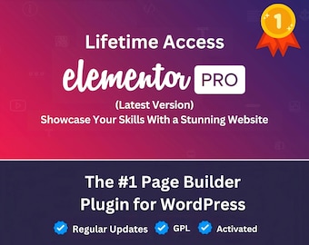 Elementor Pro Neueste Version 3.21.2 | GPL-WordPress-Plugins – lebenslange Updates – sofortiger Zugriff – Nr. 1 unter den Page Builder-Plugins für WordPress