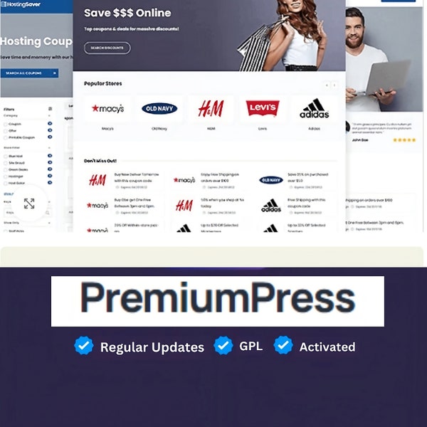 PremiumPress Coupon-Theme für WordPress | Erstellen Sie noch heute Coupon-Websites | Lebenslange Updates | Neueste Version | GPL