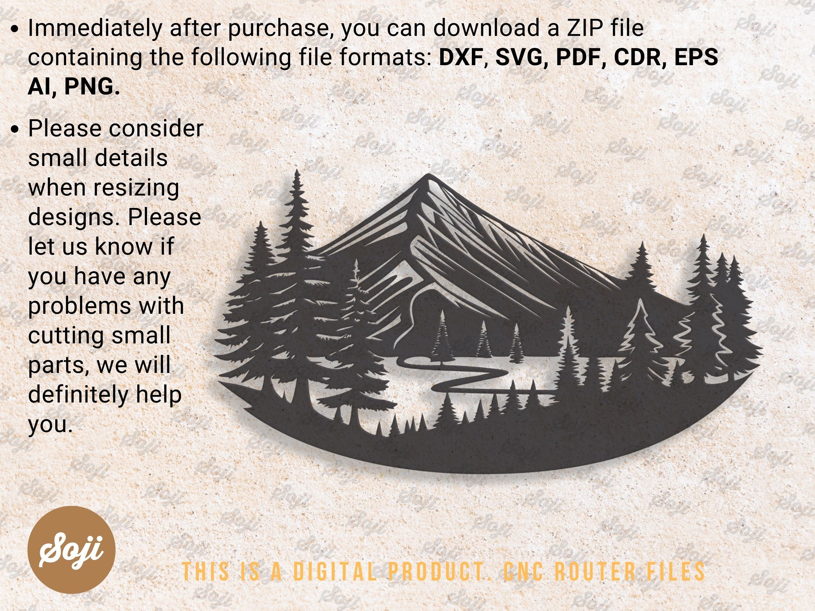 Mountains Svg Laser Cut Files Mountains Dxf File Cricut Svg - Etsy