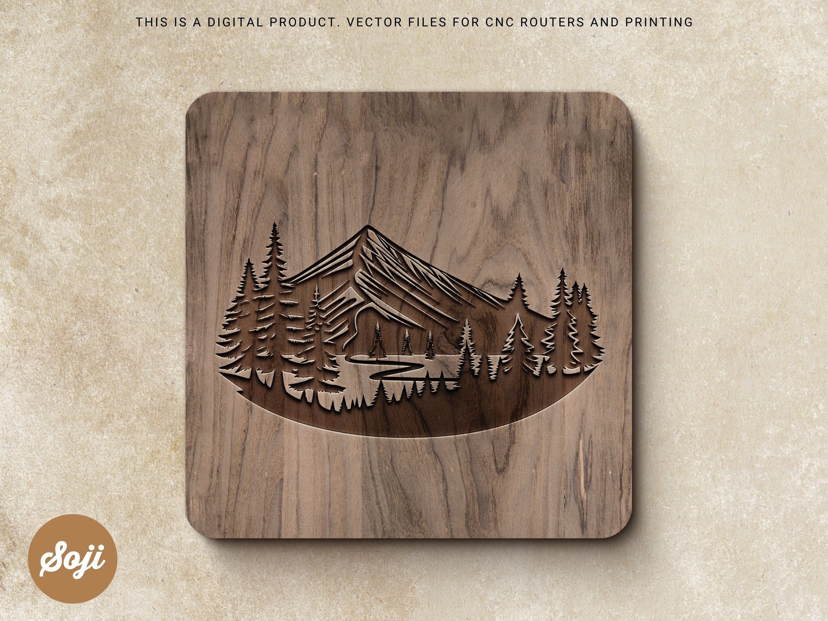Mountains Svg Laser Cut Files Mountains Dxf File Cricut Svg - Etsy