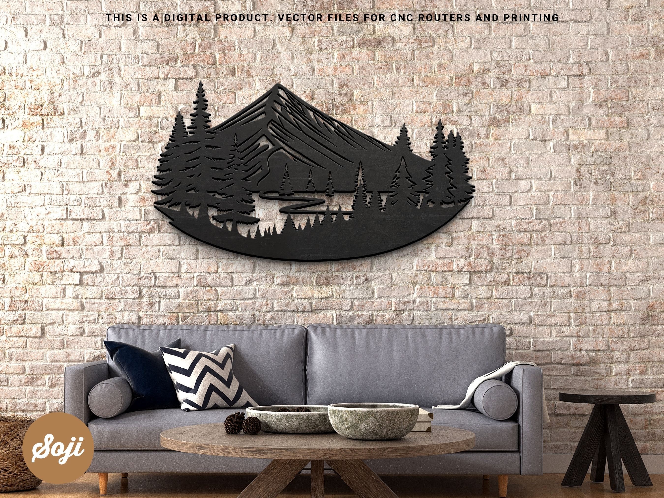 Mountains Svg Laser Cut Files Mountains Dxf File Cricut Svg - Etsy