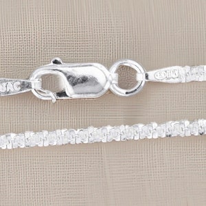 Sterling Silver Margarita Chain: Italian Sparkle Chain, 1.3-4.3mm