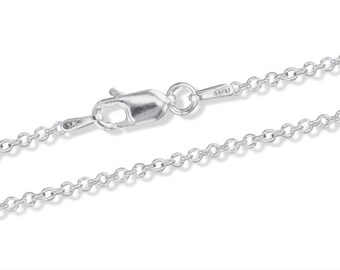 Wholesale Sterling Silver 1.7mm Cable Chain: Italian Made, Jewelry Making Supplies