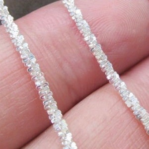 Wholesale .925 Sterling Silver Margarita Chain: 1.8mm Twisted Rock Sparkle Chain