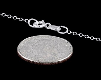 Wholesale .925 Sterling Silver 1.4mm Cable Link Chain: Italian Made