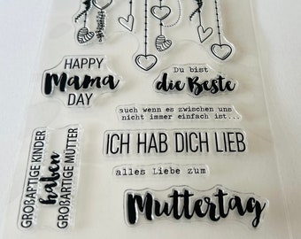 Silicone Stamps/Clear Stamps/Mother's Day/DIY/Mom/Scrapbooking