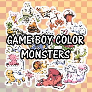 Game Boy Color Monsters -Stickers