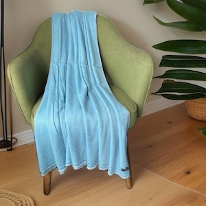 Coperta in pashmina con diamante blu