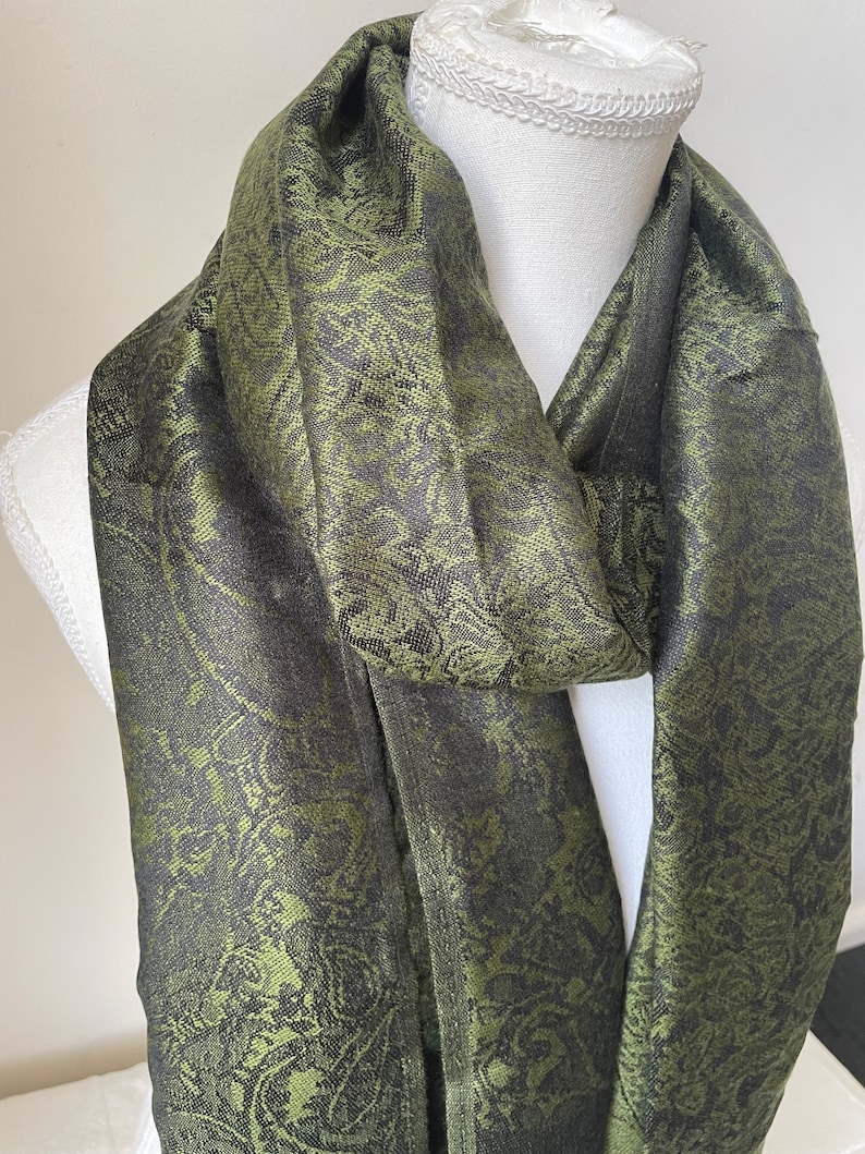 Beautiful pashmina shawl in a fresh lime lime green colour