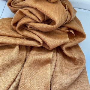 Mustard Pashmina Cotton Scarf