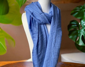 Light Blue Cashmere Scarf