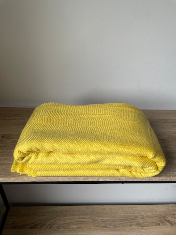 Yellow cashmere blanket new arrivals