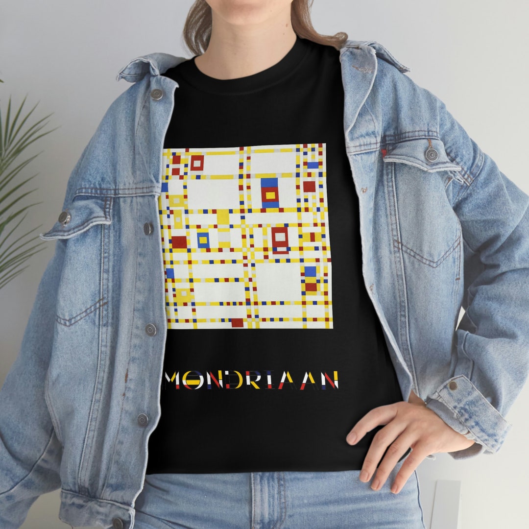 Art T-shirt Piet Mondrian Broadway Boogie Woogie Unisex Design - Etsy