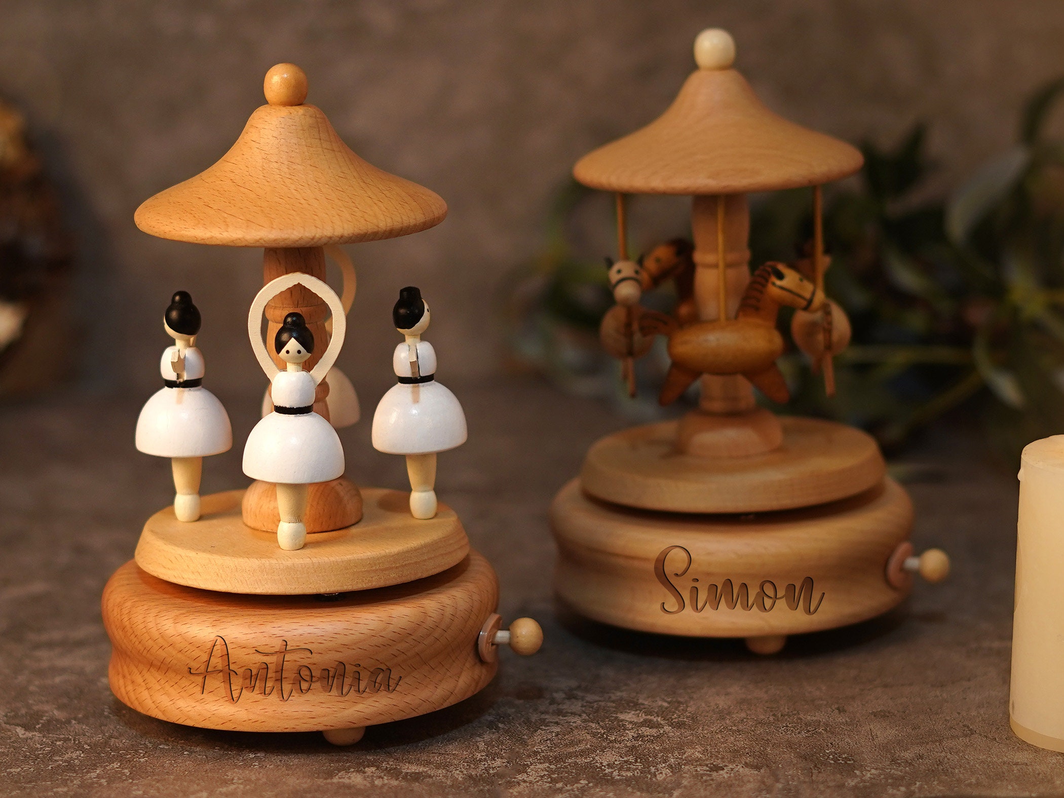 Custom Musical Carouselmusic Box Babywood Music Boxbaby Etsy Ireland