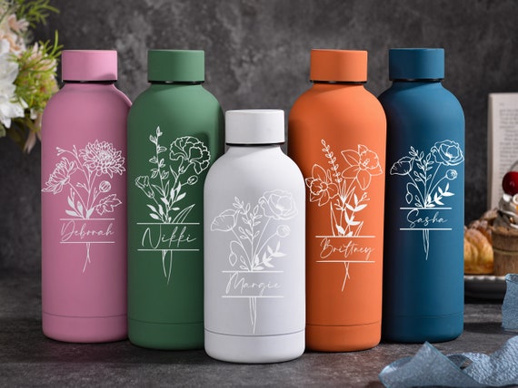 Insulated Water Bottle,water Bottle Personalized,water Bottle Name