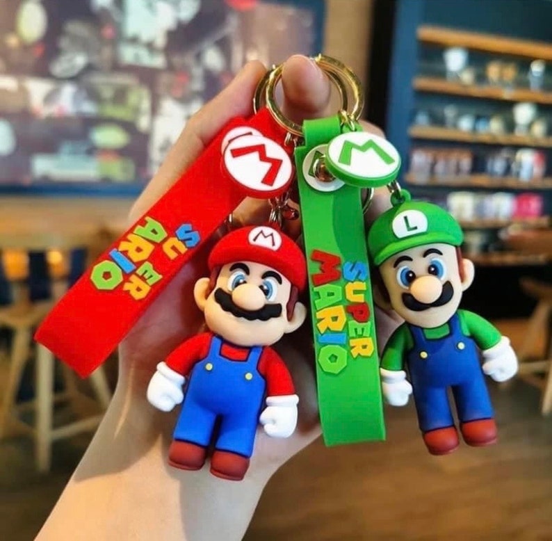Mario and Luigi Keychains, Keys Holder, Mario the Movie, Keys Etsy