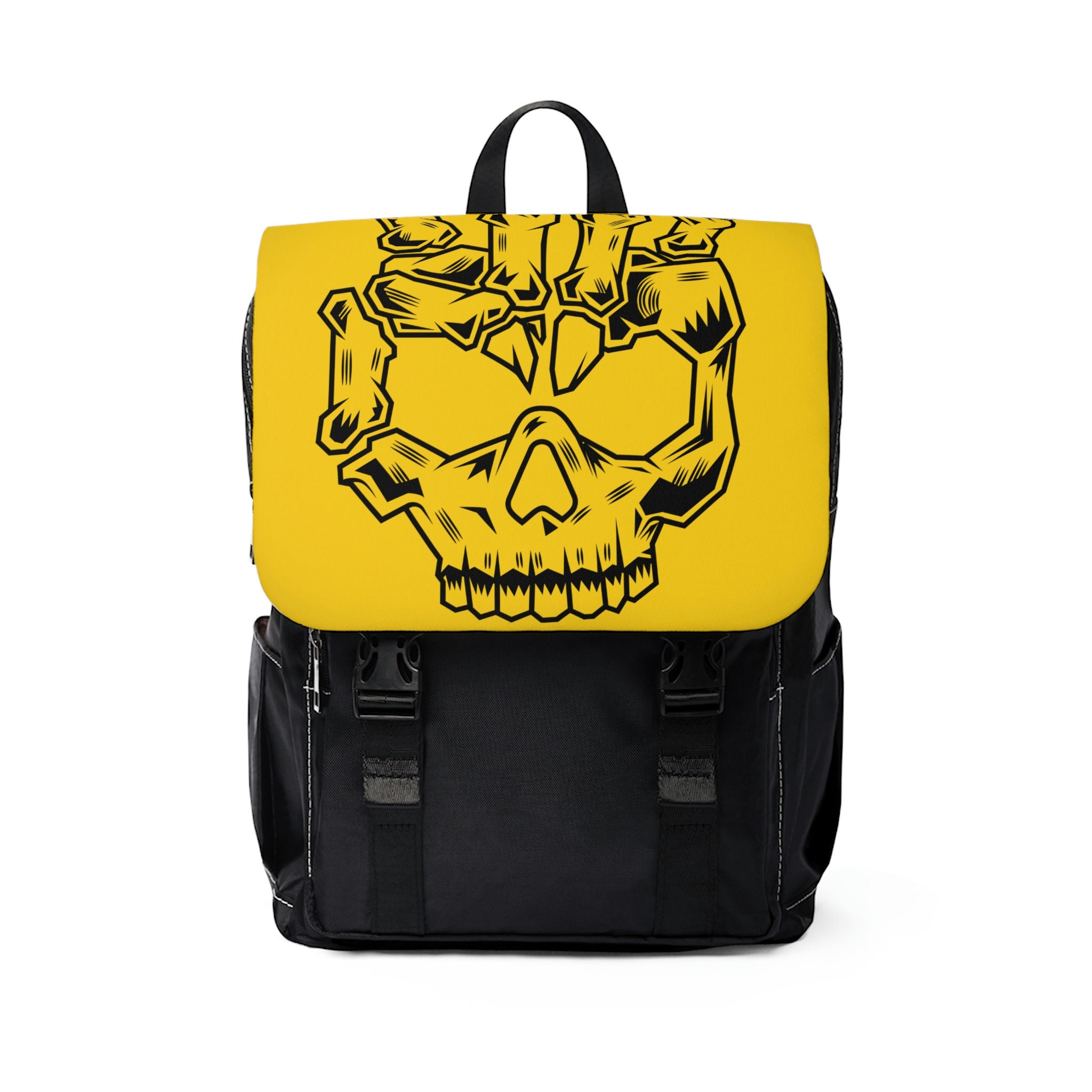 Discover Heavy metal Skull Unisex Casual Shoulder Backpack