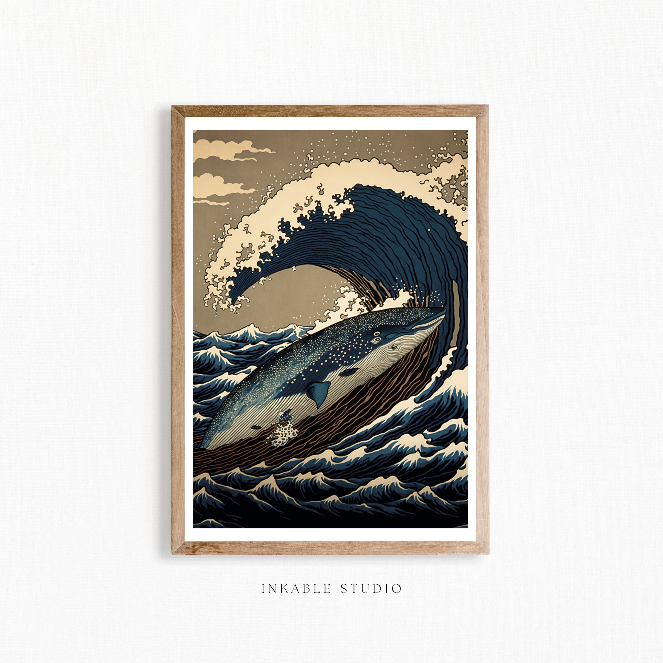 Ukiyo-e Printable Wall Art Print of the Great Wave off