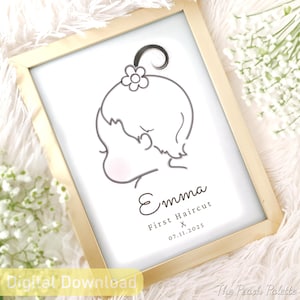Baby&#39;s First Haircut with Flower - DIY Create Lasting Memories [Digital Download]