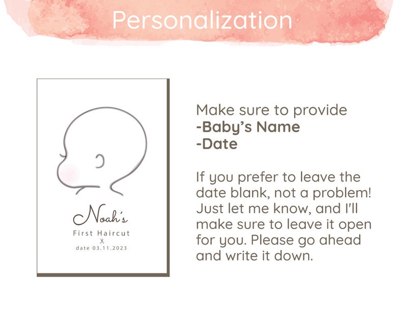 Baby's First Haircut DIY Create Lasting Memories digital Download