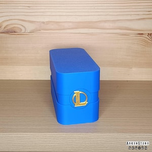 Boite de rangement 3D 8x16cm 1 rangée pour environ 400 cartes jeu à collectionner JCC League of Legends Arène bataille Jhin Ezreal Kog'Maw