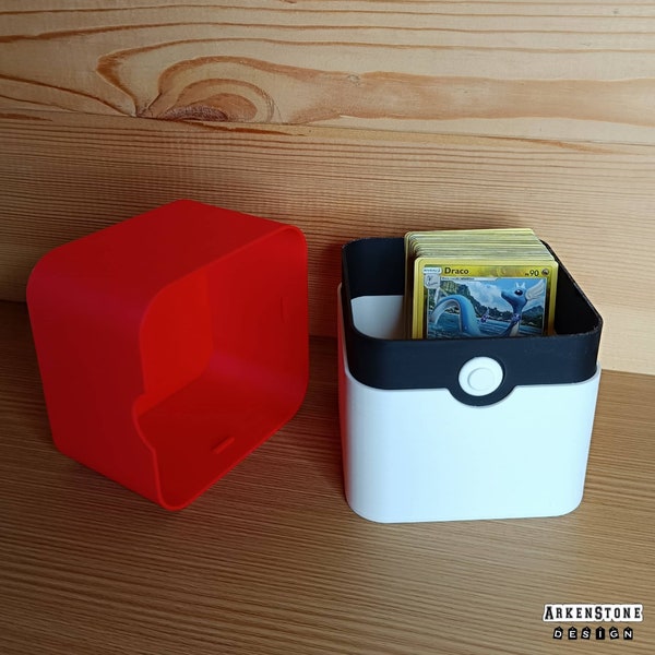 Boite de rangement 3D 10x14cm sur le thème de Pokeball accessoire de bureau Design geek Pikachu