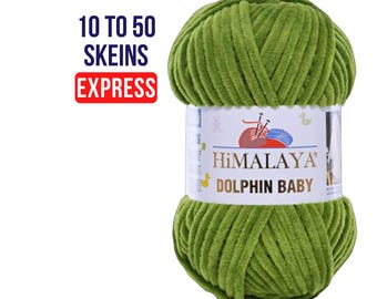 Superweiches Himalaya Delphin Chenillegarn für gemütliche Häkelarbeiten & Strickprojekte