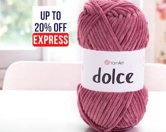 Yarnart Dolce Velvet Chenille Super Bulky Yarn: Baby Clothes, Amigurumi & Blanket Projects