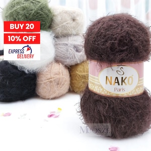 Nako Paris, Soft Amigurumi Yarn, Crochet Yarn, Acrylic Knitting Yarn, Baby Yarn, Scarf Yarn, Sweater Yarn, Cardigan Yarn, Beanies Yarn