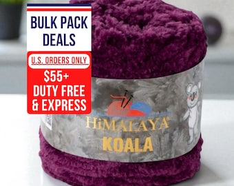 Himalaya Koala Chenille Fluffy Yarn - Amigurumi, Blanket & Knitting Projects