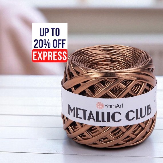 YarnArt Metallic Club Shiny Leather Look Polyester T-Shirt, Bag & Accessories Yarn