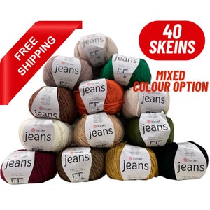 Yarnart Jeans 40 strengen katoenen amigurumi-garen voor breipop amigurumi babygaren pop lana's gehaakte draad DIY baby gebreide truien trui garen