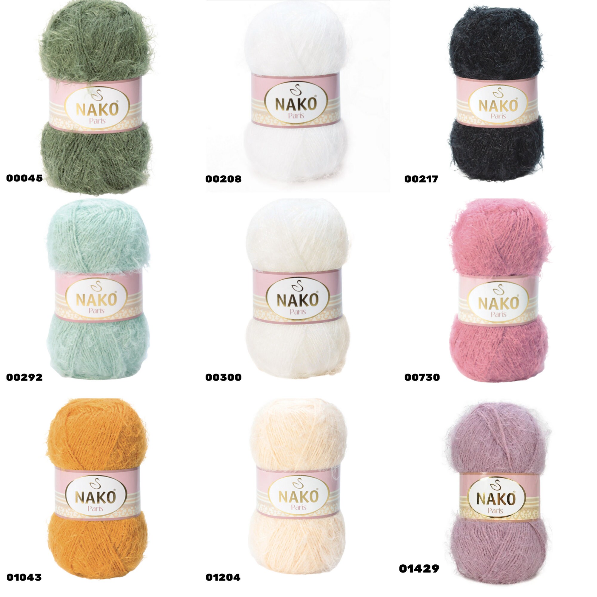 Nako Paris Soft Acrylic Yarn for Knitting Crochet Yarn Amigurumi Yarn