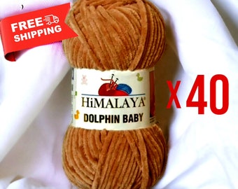 Himalaya Dolphin Baby Yarn, Velvet Yarn, Hand Knitting Yarn, Crochet Yarn, DIY, Amigurumi Yarn, Baby Knitwear Yarn, Blanket Yarn, Plush Yarn