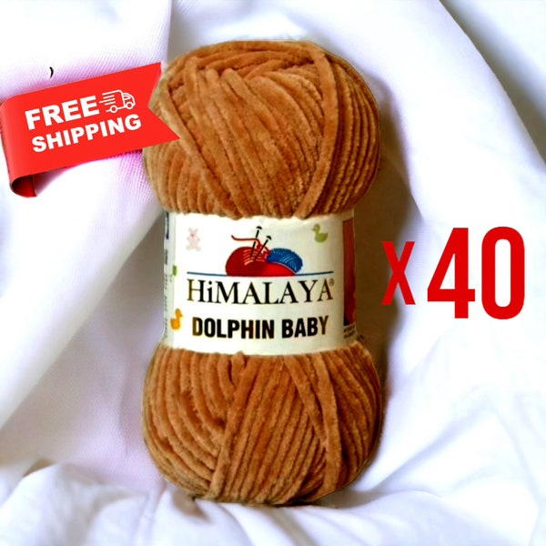 Himalaya Dolphin Baby Yarn, Velvet Yarn, Hand Knitting Yarn, Crochet Yarn, DIY, Amigurumi Yarn, Baby Knitwear Yarn, Blanket Yarn, Plush Yarn